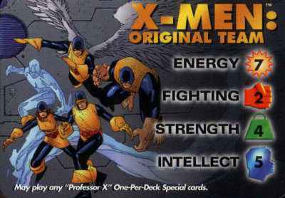 X-Men: Original Team 4-Grid Character Card